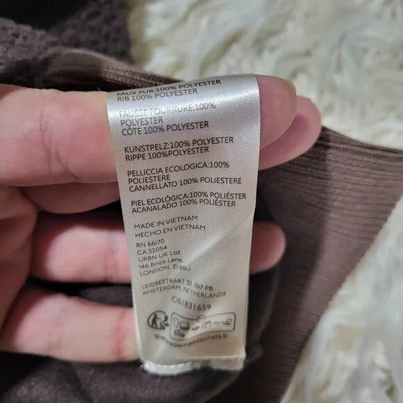 Free People Cozy Camden Sweatshirt Pullover We The Free Fuzzy Brown Walnut XL - Picture 11 of 13